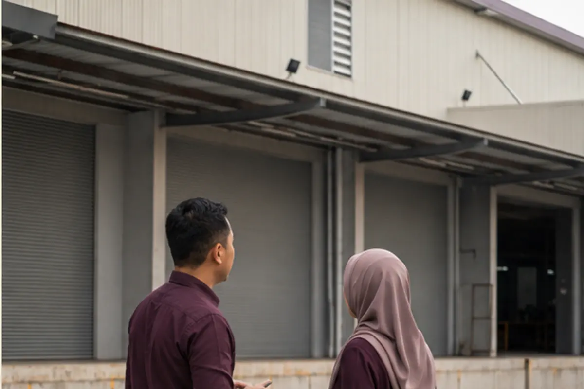 Penerima menyemak pilihan serahan destinasi